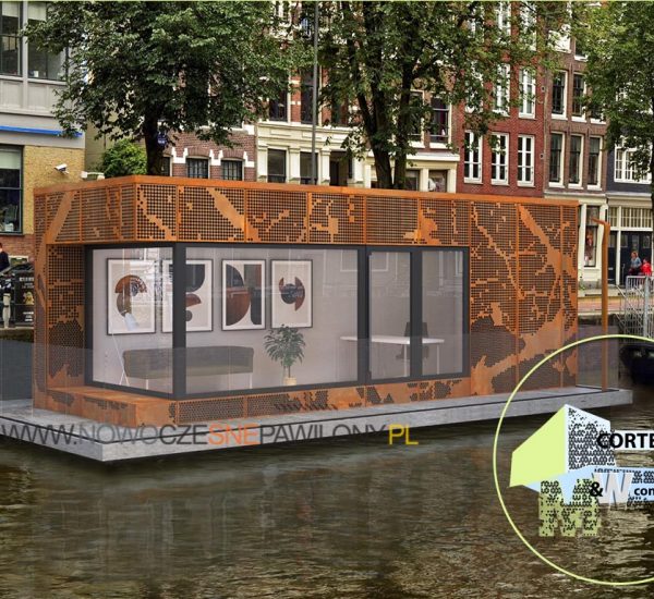 Pawilon Houseboat – Corten Design