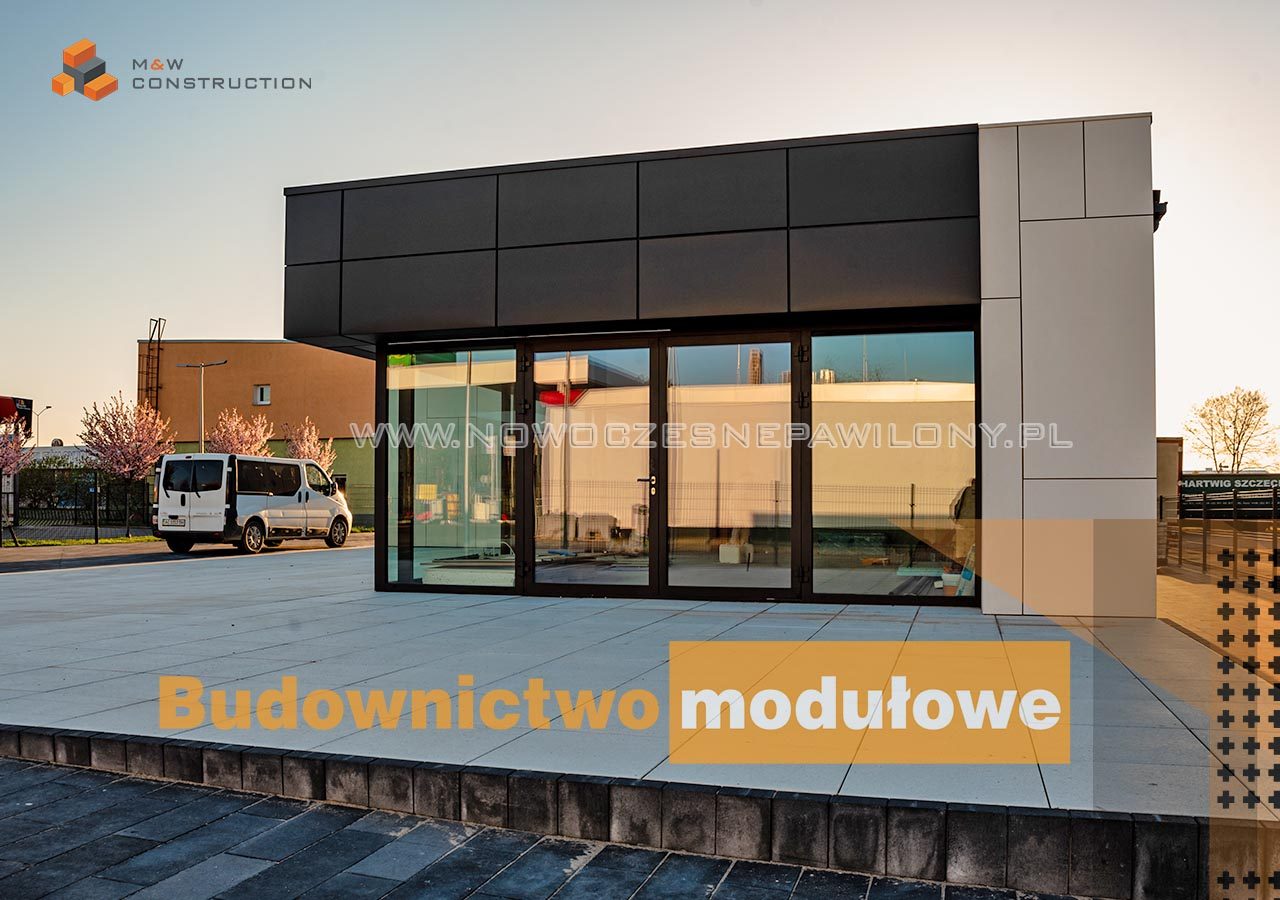 Nowoczesne pawilony sprzedażowe