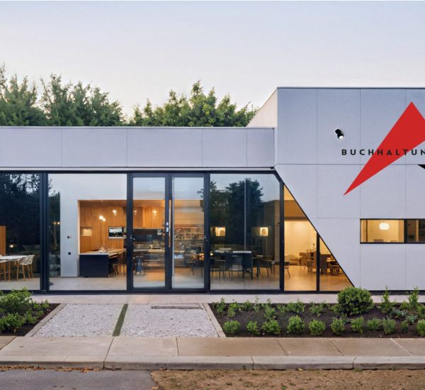 Modułowy pawilon biurowy 72 m² – nowoczesne biuro rachunkowe